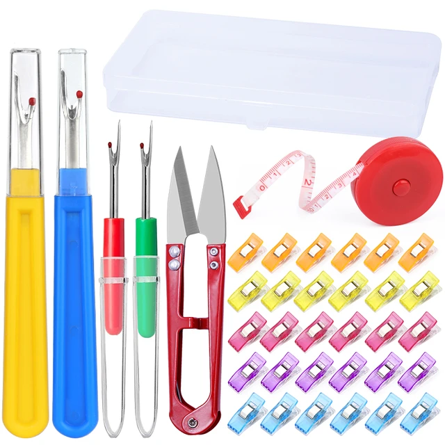 Seam Ripper Set for Sewing Thread Removal Supplies with Sharp Ripper  Tailor's Chalk and Measuring Tape, Sewing Tools for Tailors - AliExpress