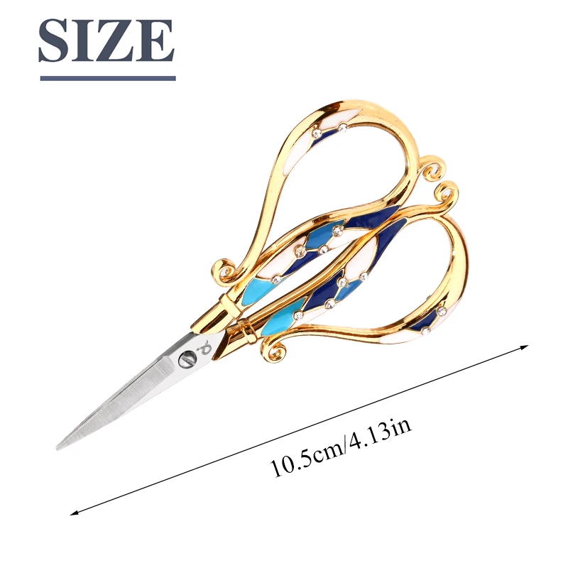 European Style Tailor Scissors Sewing Needlework Craft Vintage Embroidery Scissors Fabric Sewing Cutting Shears
