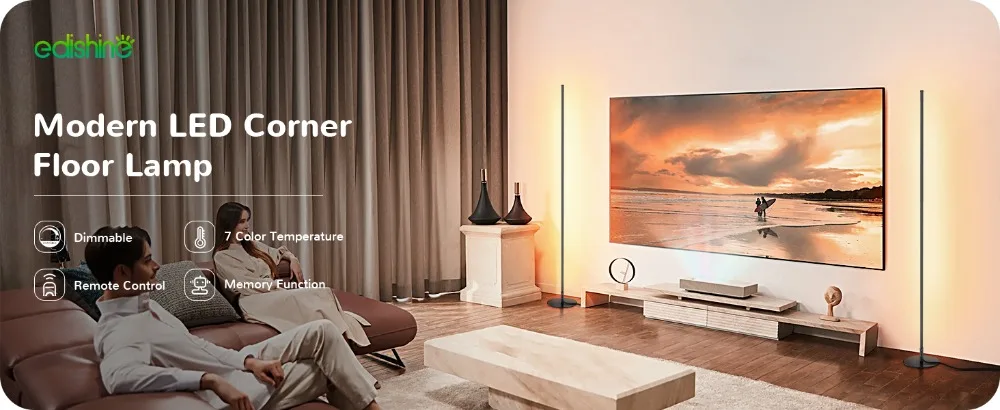 Black floor lamp