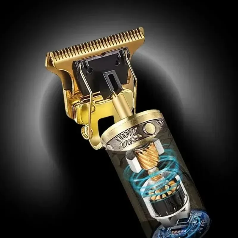 Close-up of electric hair trimmer blade