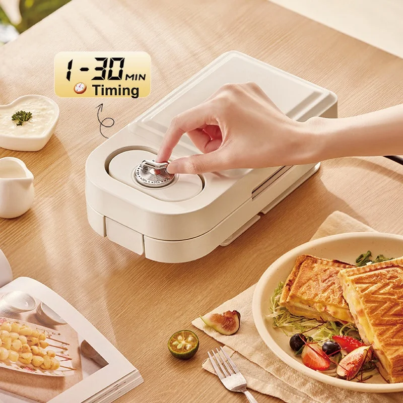 650W Electric Sandwich Machine Waffle Maker Toaster Multifunctional Timing Breakfast Machine Takoyaki Pancake Donut Toast Machin