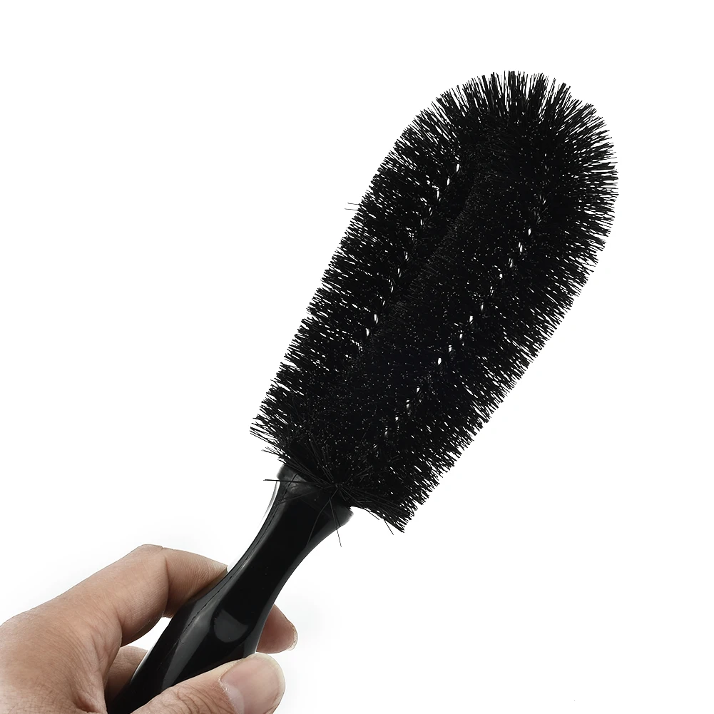 

Car Wheel Cleaning Brush Tool Tire Washing Clean Tyre Alloy Soft Bristle Cleaner Car Rim Scrubber Cleaner Duster Handle