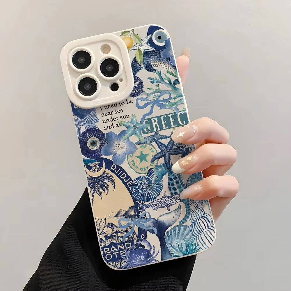 Coastal Sea Star Turtle Ocean Phone Case Cover