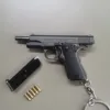 1:3 Full Alloy M1911 Pistol Shell Eject Mini Toy Gun Model Detachable Keychain Fake Gun for Boy Collection Adults Gift 4