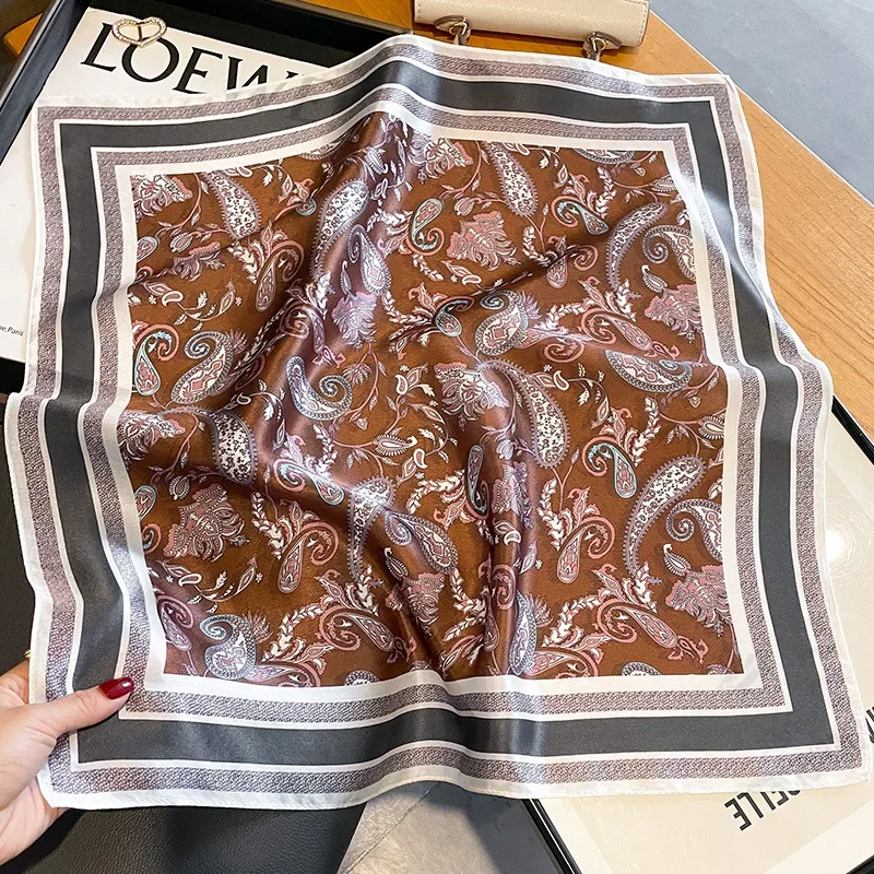 Sciarpa Quadrata In Seta Per Donna Fazzoletto Da Collo Fasce Per - Foto 5