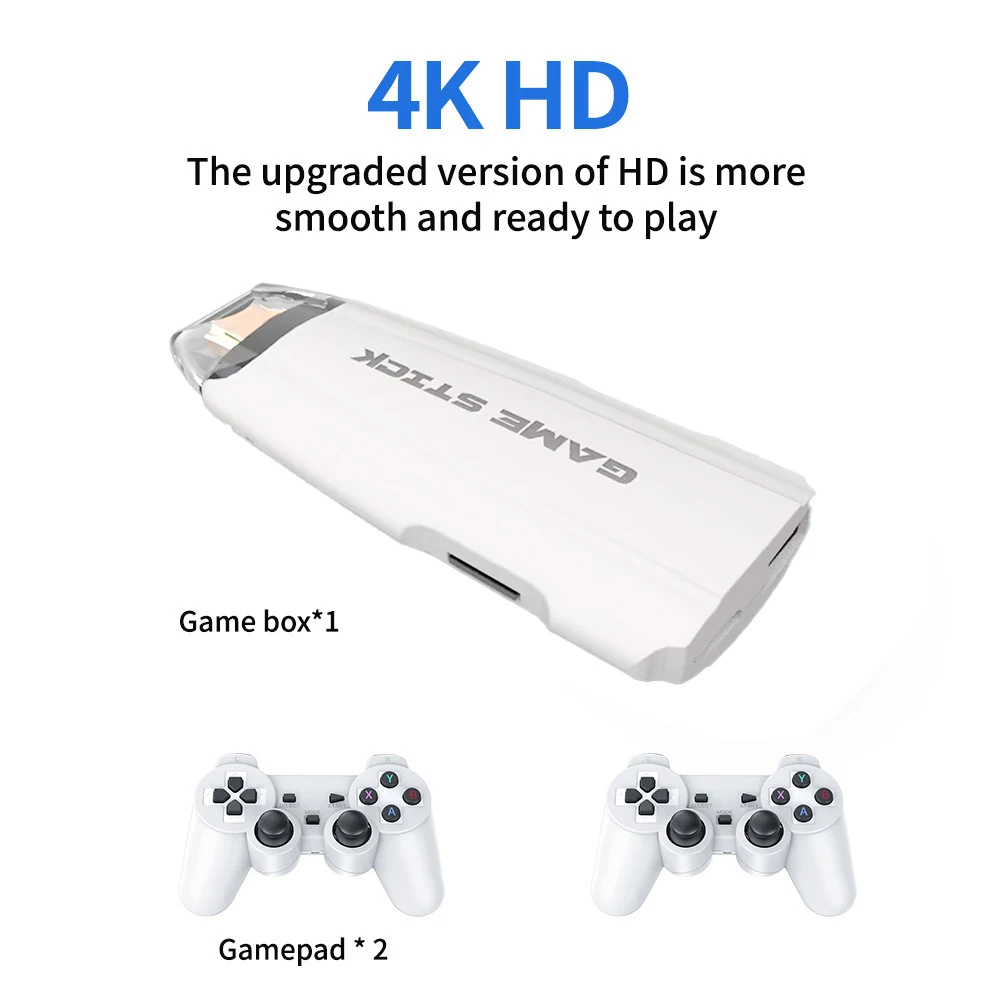 X2 maxi video hra tyčinka 64G 128G 40000+ hry 4K HD retro video hra konzole bezdrátový regulátor M8 TV hra tyčinka 4K HD pro GBA