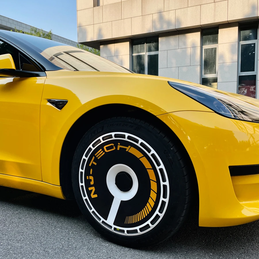 Upgraded For Tesla Model Y Model 3 4Pcs Wheel Hubcap Kit Original Car  Replacement Hubcap Personalized Stickers Cover - Aliexpress