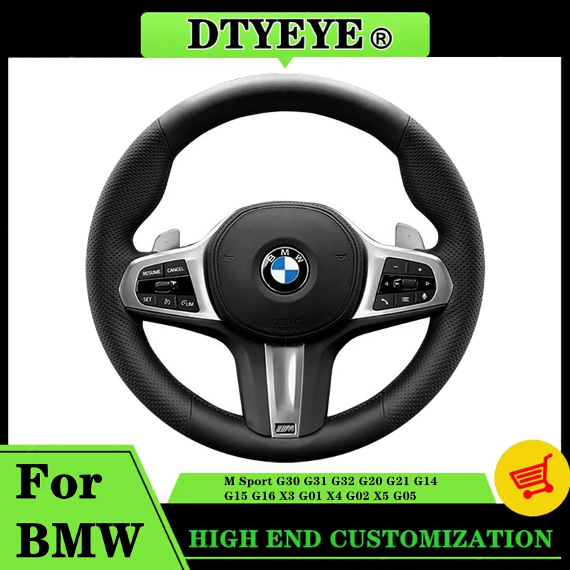

Car Steering Wheel Cover For BMW M Sport G30 G31 G32 G20 G21 G14 G15 G16 X3 G01 X4 G02 X5 G05 DIY Original Steering Wheel Braid