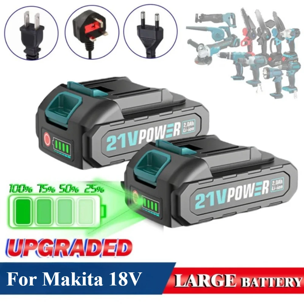 18V 20V 21V Rechargeable Lithium Ion Battery with Capacity