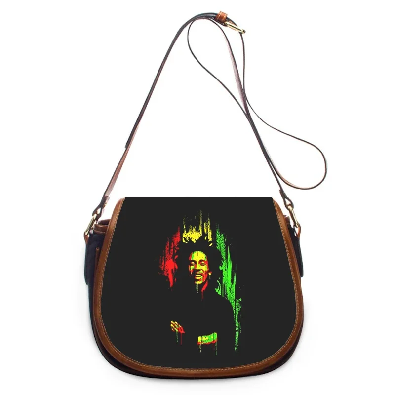 Bob Marley Print New Fashion Women Crossbody Bag Luxury Handbags Women Bags Zipper Shoulder Bag Women Shoulder Bag