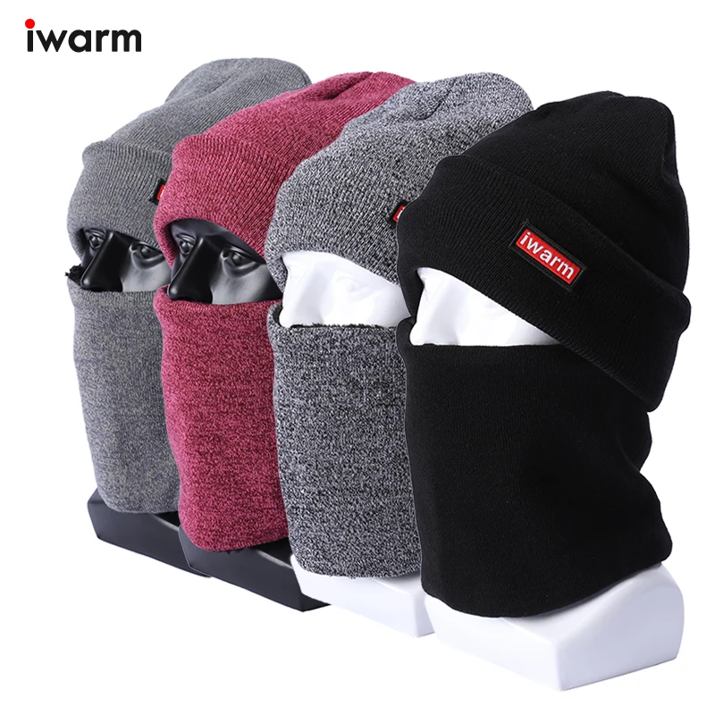 iwarm A three piece set of hats, scarves, and gloves for both men and women in winter. The plush thick style is very warm