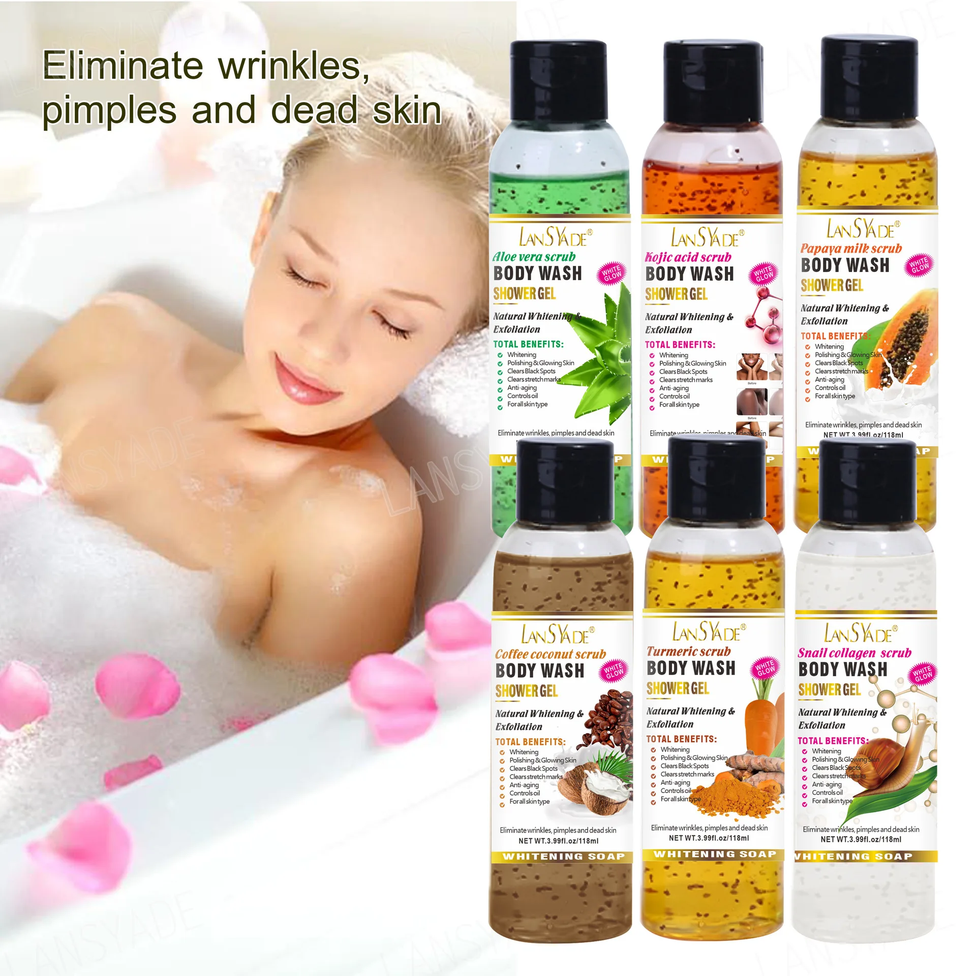 

Bath lotion silky smooth skin foam rich, refreshing, moisturizing skin mild, clean and fragrant 118ml