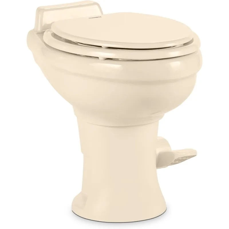 320 Series Standard Height Gravity RV Toilet with Elongated Ceramic Bowl 5