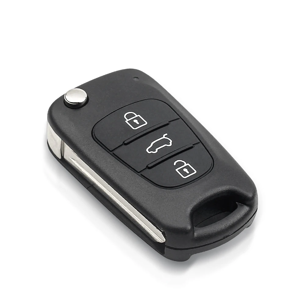 KEYYOU For Kia Rio Ceed CeedPro Picanto 2004-2011 433Mhz Flip Car Remote Key With ID46 Chip Auto Car Key 3 Buttons Car Remote Key Car Key
