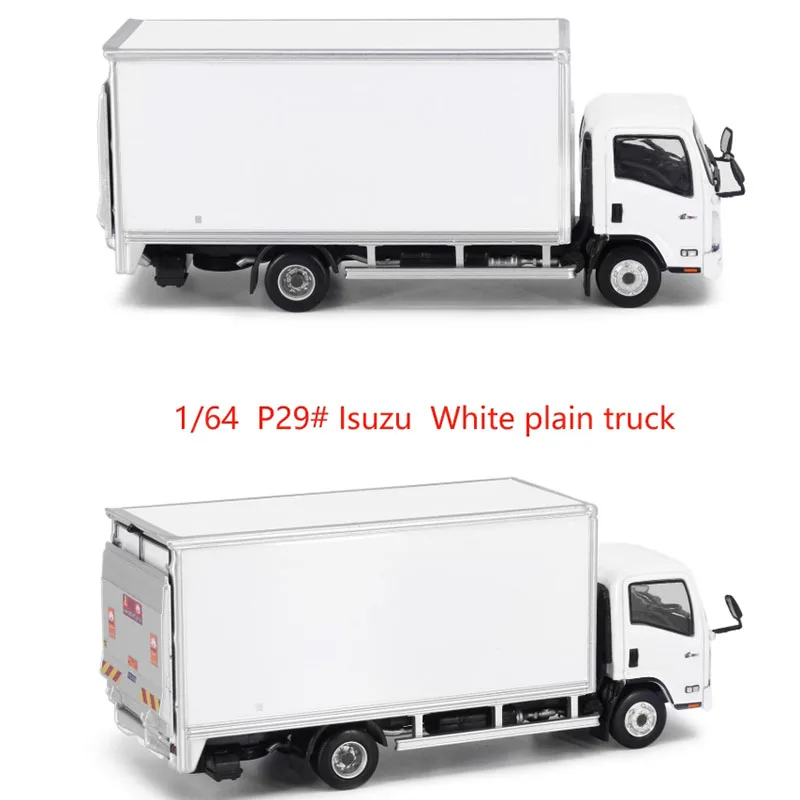TINY 1/64 scale alloy car model Isuzu N Series P29# White plain