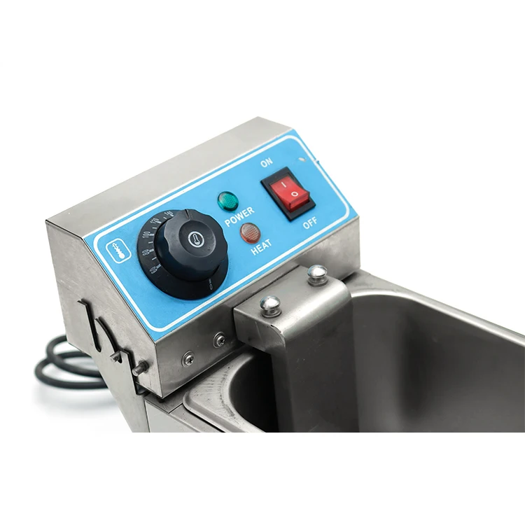 Smart Independent Temperature Control Electric Food Frying Furnace Potato Stainless Steel 4L Deep Fryer