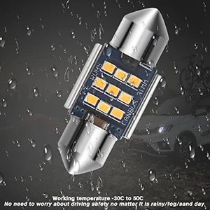 36mm LED Soffitte 24 x 3014 SMD C5W Can-Bus CheckControl