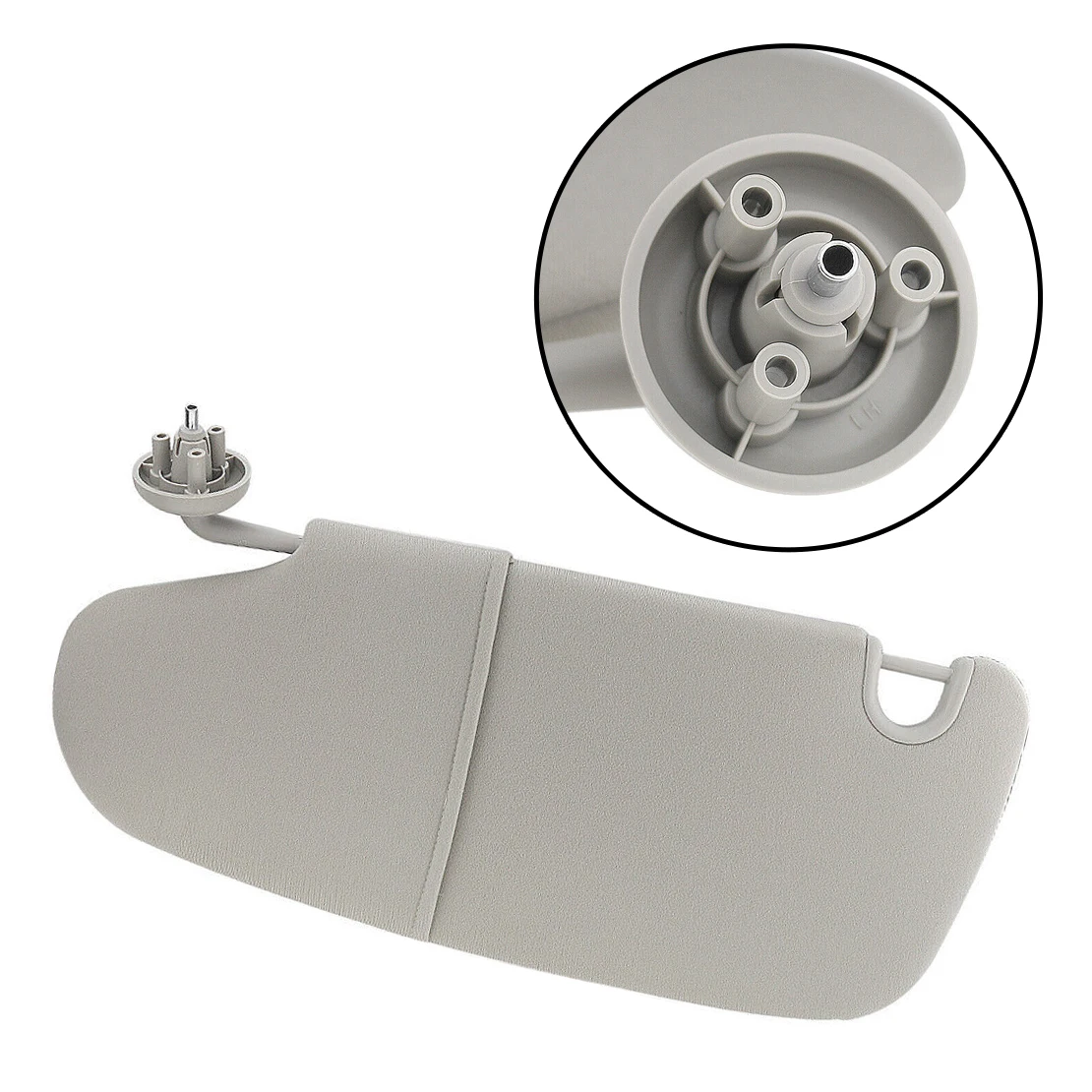 

1CT11BD1AA Grey Car Front Left Sun Visor Fit for Dodge Ram 1500 2500 3500 Without Overhead Console 2002-2005 2006 2007 2008 2009