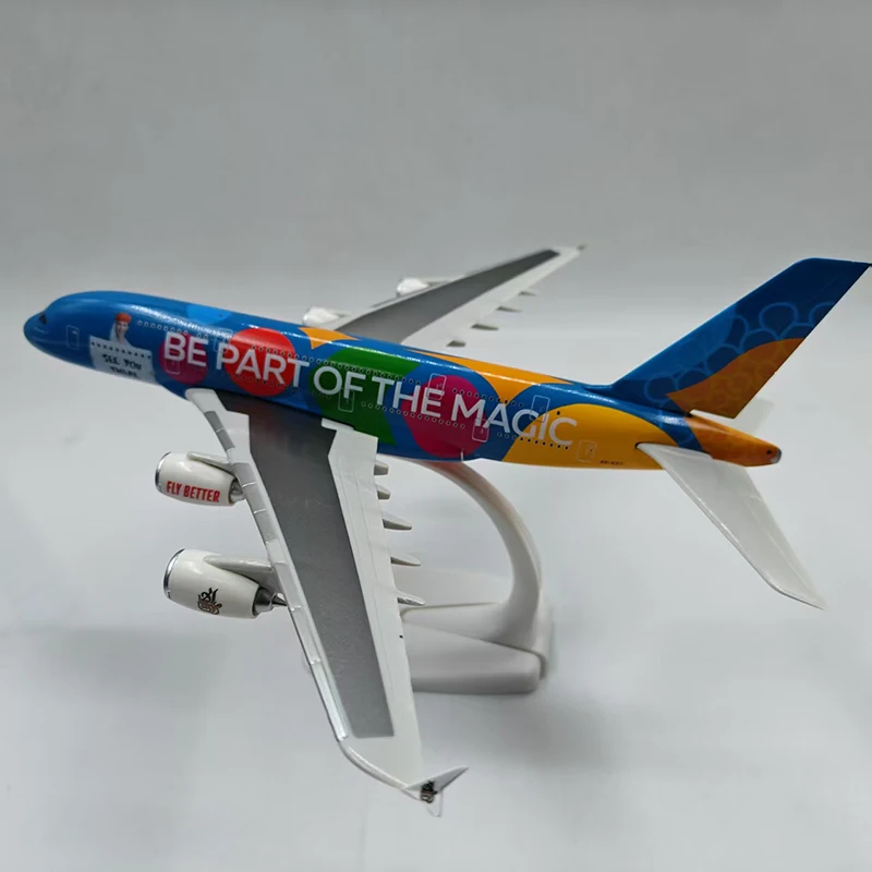 ドバイ-ABSプラスチック製飛行機アセンブリ,収集玩具,モデルa380