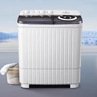 Rondelle à chargement supérieur semi-automatique pour double baignoire, 10KG, grande capacité, compacte pour location domestique, Mini appartement modèle 892 1
