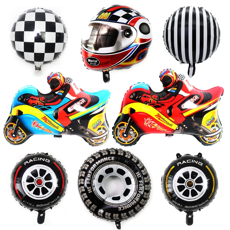 Racing Car Wheel Balloon 5pcs 18 inchs Race Car Balloon Race Car Party ...