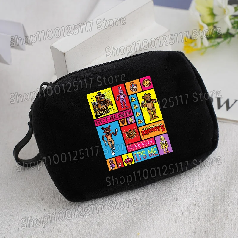 Cute Coin Purse with Key Ring - Soft Zipper Square Wallet and Card Holder with Hanging Accessories