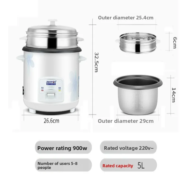 Smart Rice Cooker 3-4 Person, 1.5-4L Multi-function Electric Pot - Porridge Soup Steamer, Home Kitchen Appliance with Timer 5