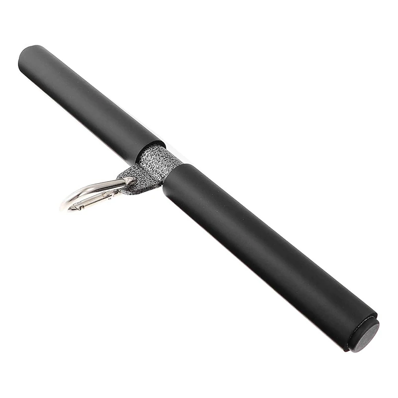 

1 Set Rotating Straight Bar DIY Bicep Pull Bar with Handgrips Attachment Rotating Straight Bar for Professional Gyms