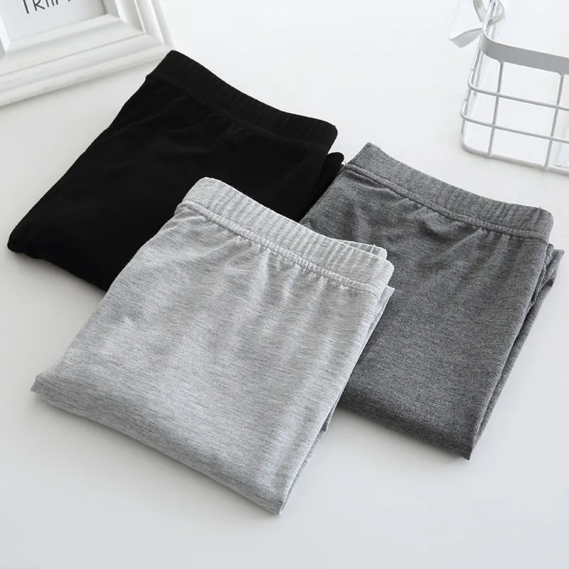 Plus Size Women Classic Leggings Seamless High Waist Female Clothing Solid Casual Skinny Lady Modal Leggins Girl Ninth Pants 3XL