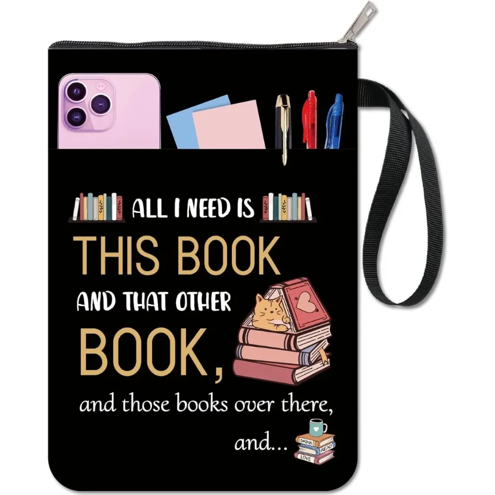 1pc 단어 책 표지 검은 책 수호자 책 단행본 용 빈티지 책 슬리브 지퍼가 달린..