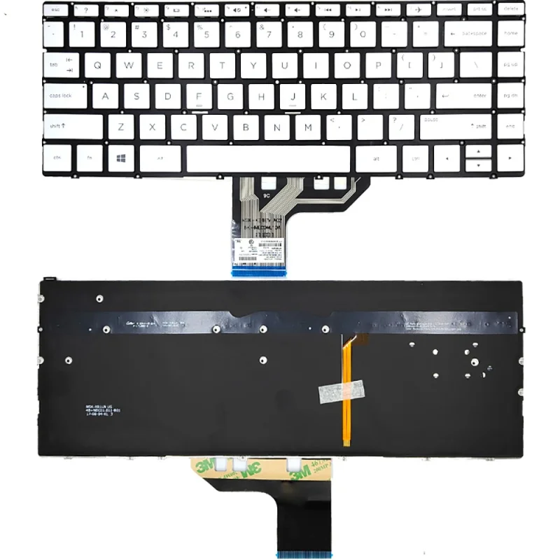 

Новая английская клавиатура с подсветкой для HP 13-AC 13-W 13-AP 13-AC000 13-AC033DX 13-AC040CA, Серебристая.