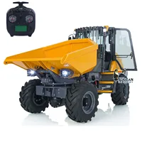 LESU 1/14 6MDX 4X4 RC Hydraulic Articulated Dump Truck Remote Control Painted Finished Mini Tipper Trucks Light Sound Motor 1