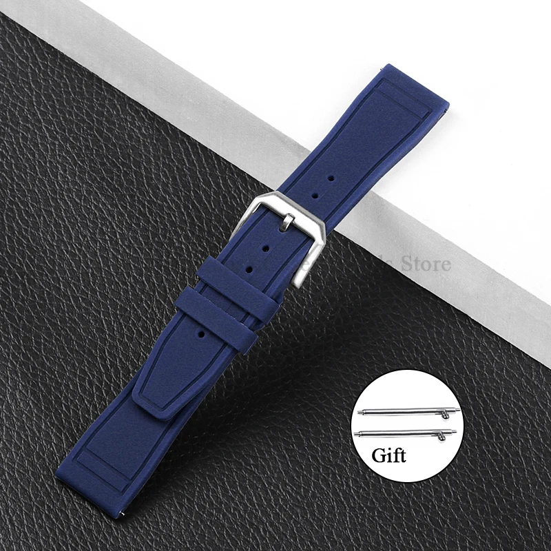 Premium Silicone Watch Strap - Quick Release Rubber Sport Band 20mm 21mm 22mm