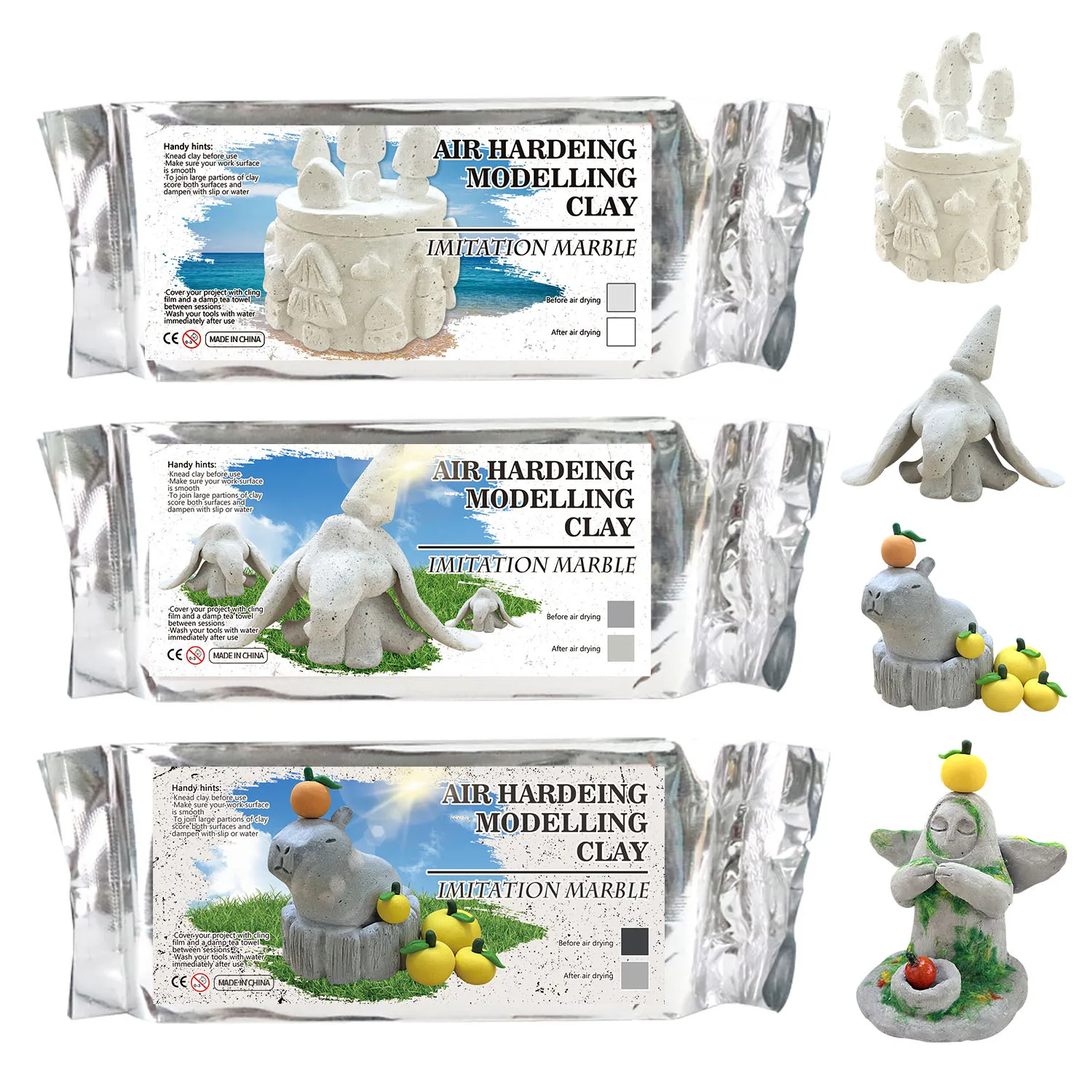 Air Dry Modeling Ceramics Clay for Garden Sculpture DIY