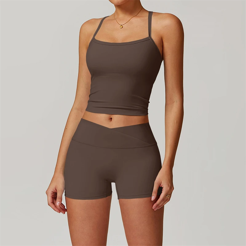 Brown Short Set