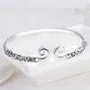 Adjustable Explosivea Couple Bracelet Tight Hoop Curse Bracelet Monkey King Thai Silver Bracelet Couple Student Retro Jewelry 5