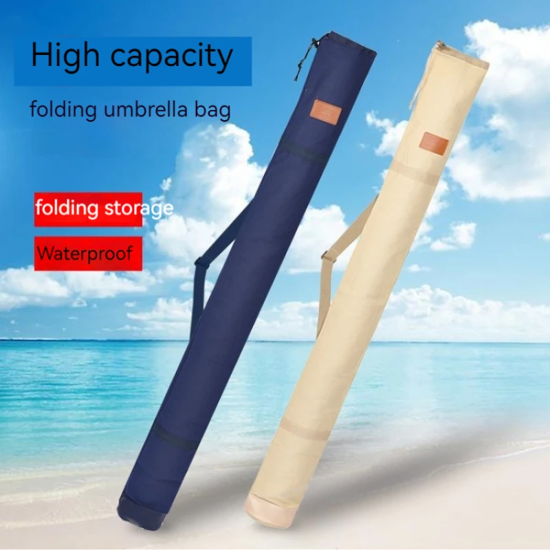 

1.2/1.3/1.4m Thickening Canvas Rod Bag Fishing Gear Accessories Folding Portable Fishing Rod Bag Large-Capacity Umbrella Bag