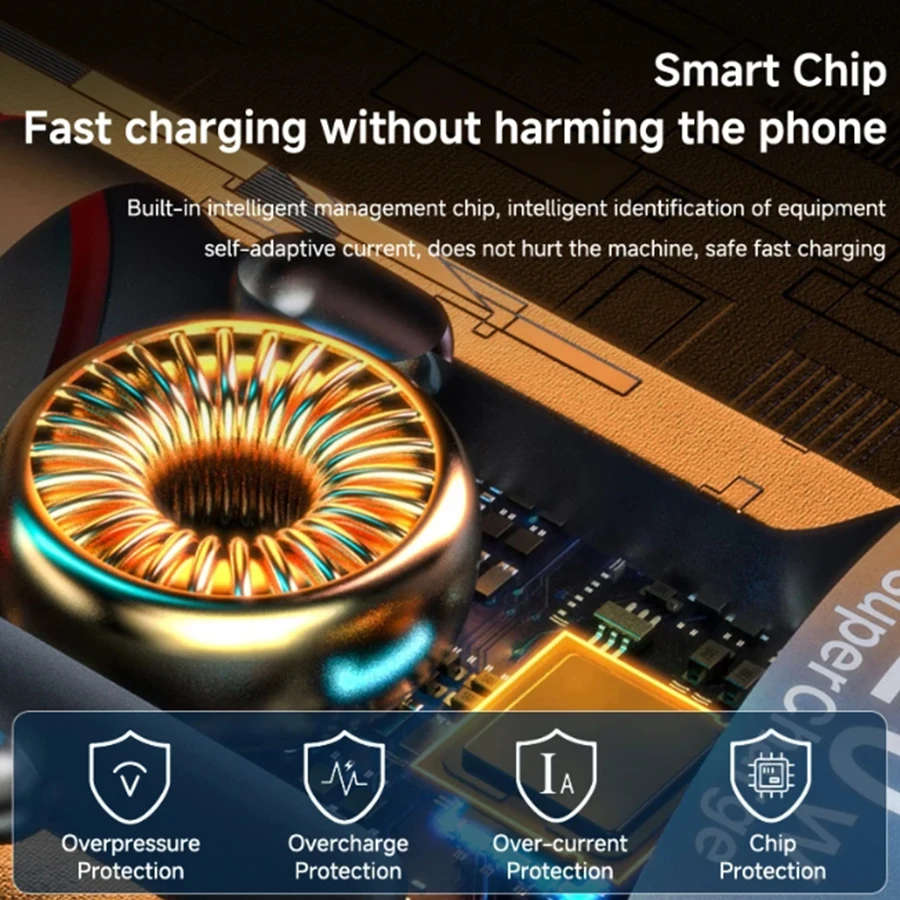 15.5W 4USB Car Charger Type-C Digital Display Car Power Charger 5V 3.1A With Voltage Detection Multi-port Car Power Adapter