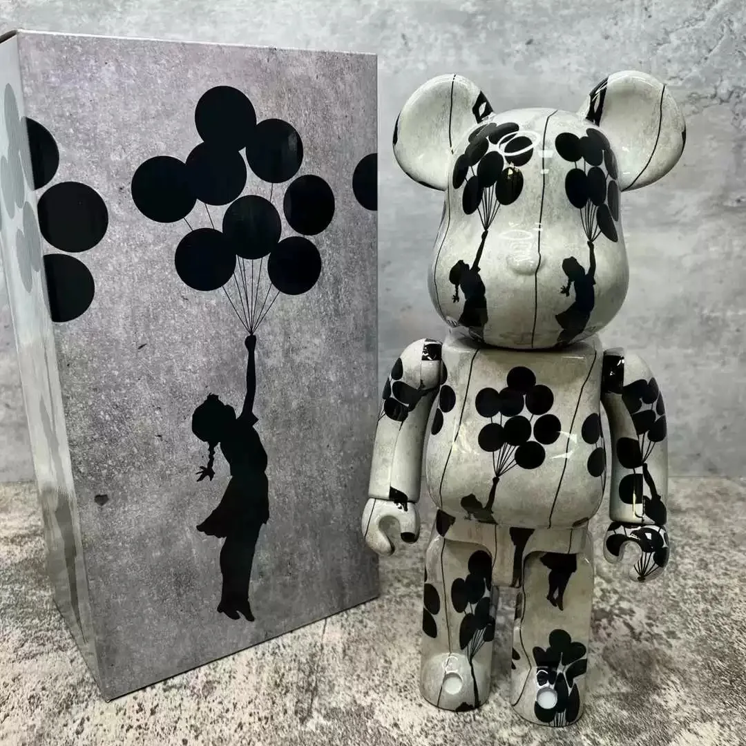 

Bearbrick 400% Balloon Girl Collection Desktop Ornament Be@rbrick 28cm Trendy Toy Doll ABS Plastic Material Joints Gear Gift Dol