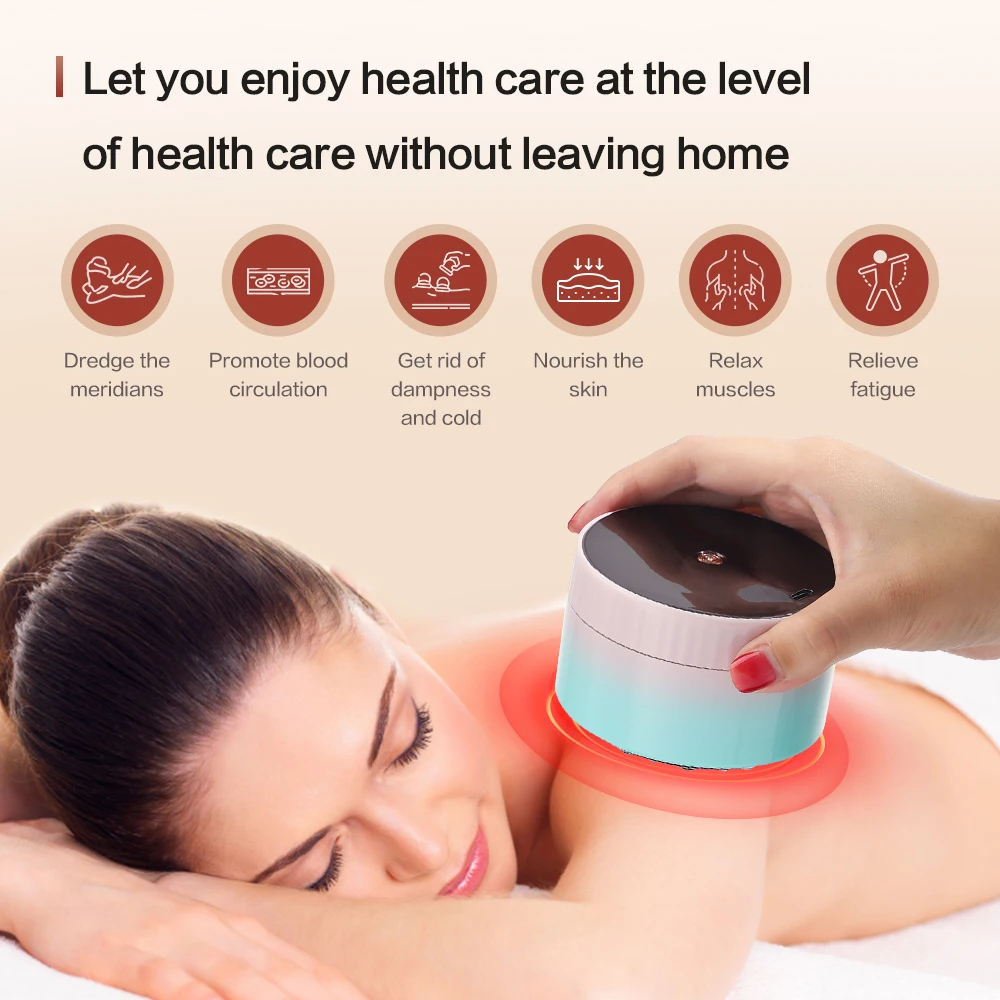 

Electric Cupping Massage Infrared Anti Cellulite Magnet Therapy Wireless Guasha Scraping Fat Burner Slimming Body Scraping