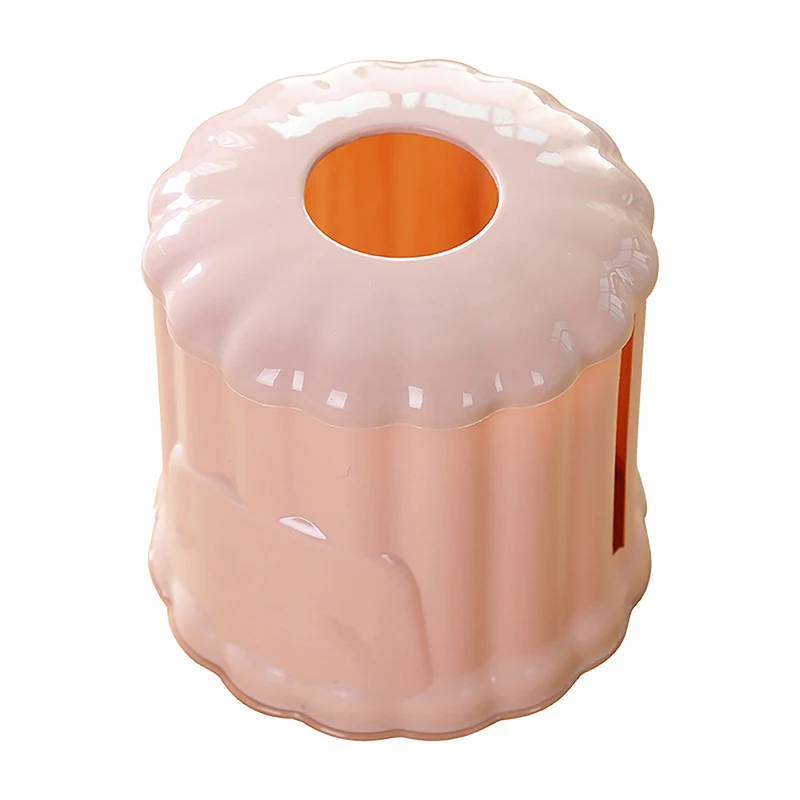 Household Tissue Box Coffee Table Dining Table Circular Napkin Storage Box Roll Paper Suction Box 4
