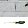 Sturdy Metal Weeding Hook Tool - Ergonomic Black & Green Handle for Effortless Garden Weeding, Pathway Maintenance 5