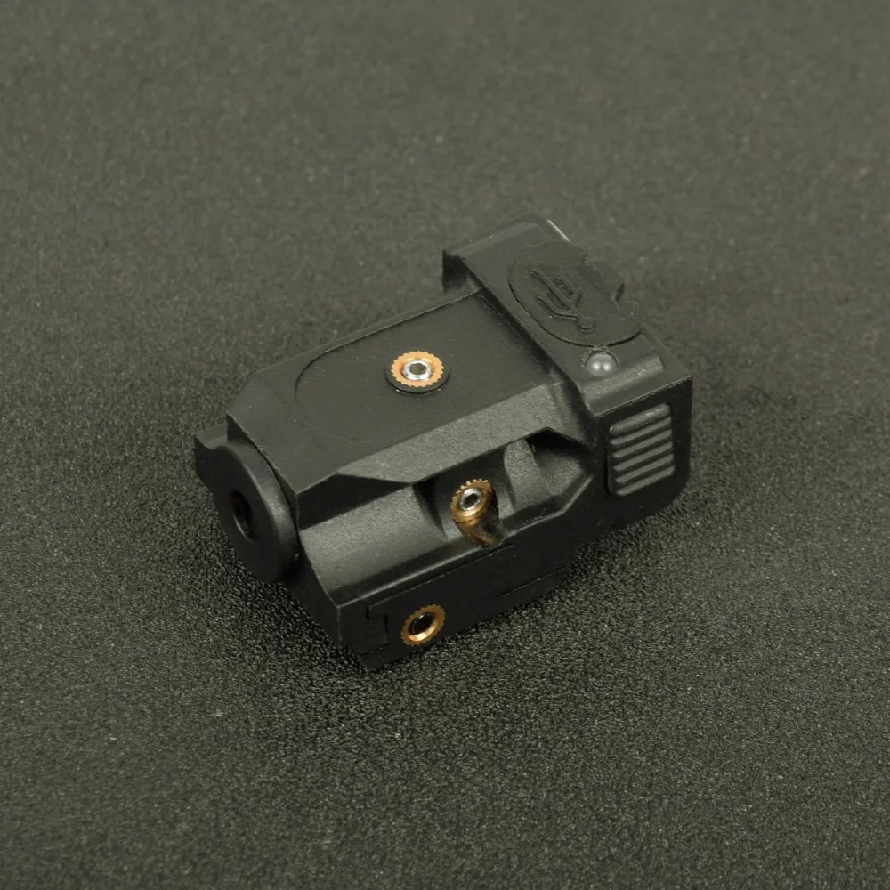 Tactical Military Rechargeable Pistol Mini Green Laser Sight for G17 19 1911 Airsoft Rifle Handgun Fit 20mm Rai Mount
