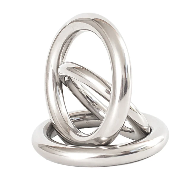 Metal Round Welded O Rings Thick:3mm-16mm / OD:15mm-100mm Stainless Steel  Ring