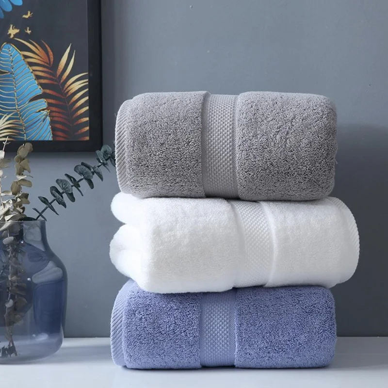 Soft Cotton Bath Towels - Absorbent Beach  Spa Towels Set for Adults