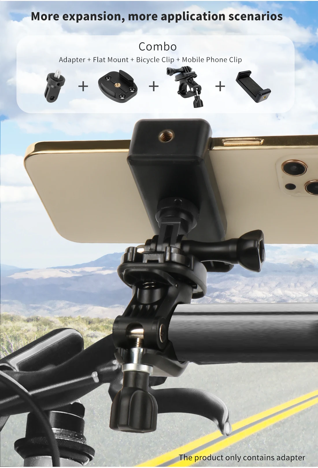 New Stainless Steel 1/4 Screw Mini Tripod Mount Adapter for GoPro Hero 13 insta3
