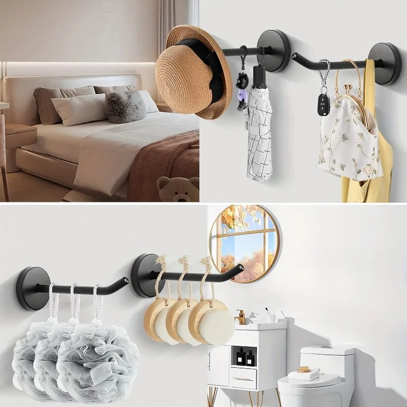 Magnetski kukice pričvršćene na hladnjak drže lagane predmete