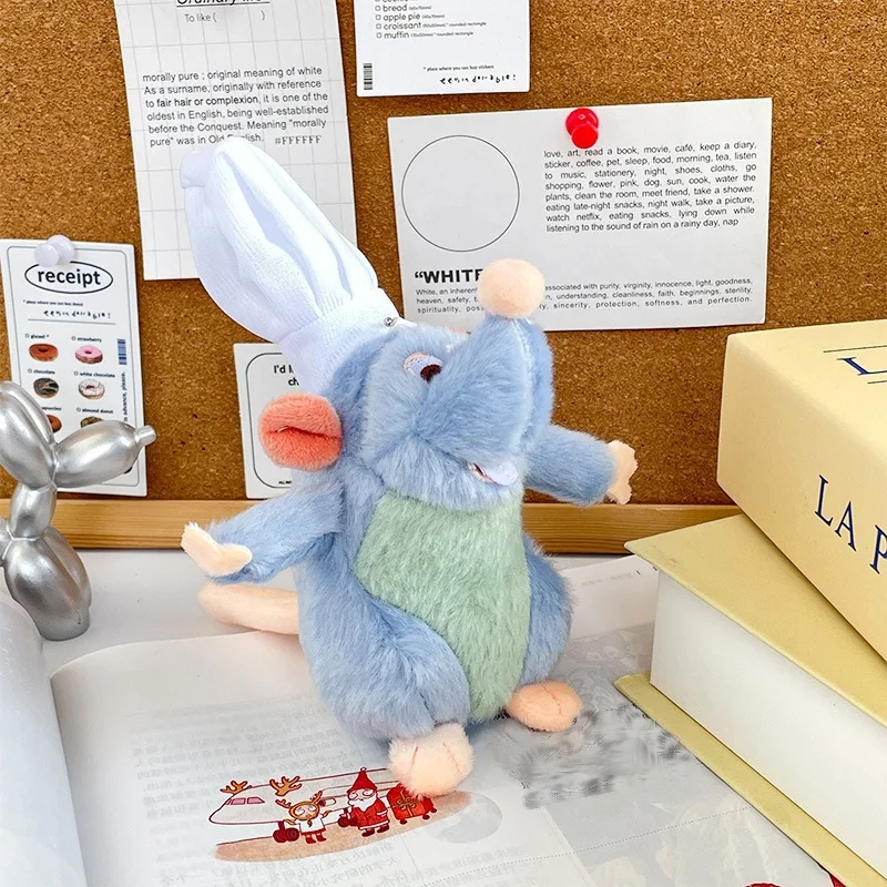 Kawaii  Cooking Mouse King Pendant Plush Toy Mouse Doll Bag Pendant Doll Keychain Grabber Doll Gift for Girlfriend's Birthday 3