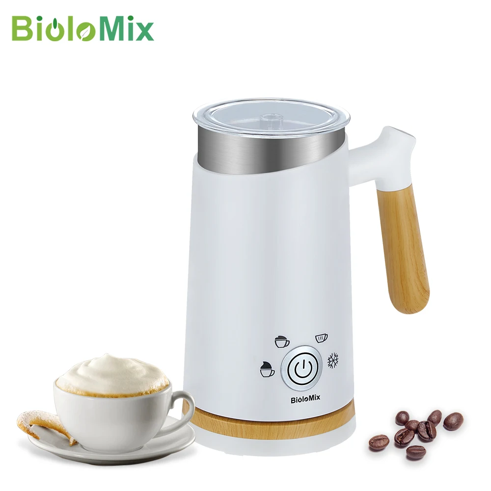 

BioloMix NEW Automatic Hot and Cold Milk Frother Warmer for Latte, Foam Maker for Coffee, Hot Chocolates, Cappuccino