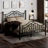 Metal Bed Frame with Headboard and Footboard, Modern Iron Platform Bed Frame Support Up to 1200LBS, Under Storage Bed Frames 1